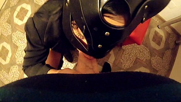 MilfyCalla compilation- Sucking dick, face fuck and swallowing cum while wearing boots-2-