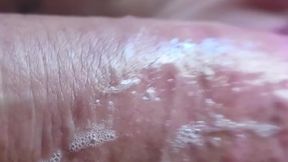 MILF Ellie Mae plays with a bigcock and swallows his load
