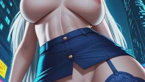 58. Cyberpunk police officer dance