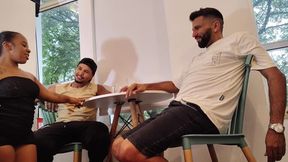 Dois Irmos Numa Entrevista Para Tiffany Montavani Sentou Pirocada Na an