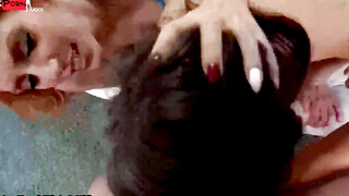 "Four-Way Romp! Hot Blonde Babe Aliz Lovell Shares A Huge Dick With Her Friends"