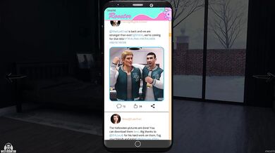 Big tits college teen gets creampied in visual novel roleplay
