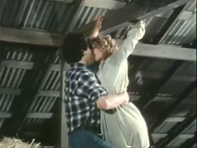 Horny retro couple enjoy some naughty banging in a warehouse