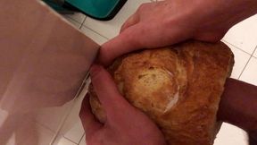 fucking bread with cum