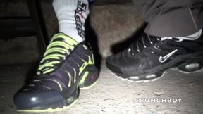 Scaly lad sneaker humiliation in discreet basement