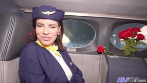 MilfTrip Private MILF Stewardess Fucks Rich Client