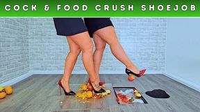 Goddess Amber & Miss Lucy - Trampling Your Cum Into Our Fruit Smoothie (237) - Body Cam - Cock Balls Food Trample Crush CBT Heels Shoejob Shoe Crush Fetish