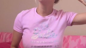 Watch your petite swedish barbiee get naked for you