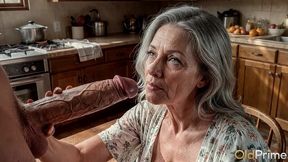 hot granny moans while getting both holes fucked [ai]