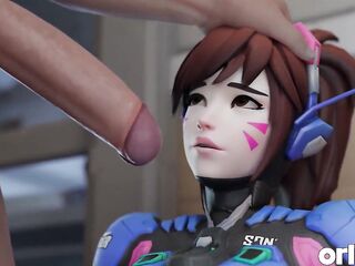 Hawt D.va Asks to Use Fucking-rubber for Large Knob & Intensive Wild Cowgirl Hard Bang - CG Overwatch Animation