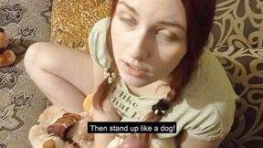 Stepfather teaches his girl sex