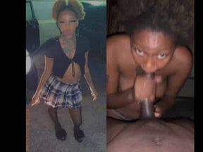 Georgia thot Mil Sucking the soul out of a bbc