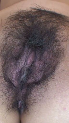 Hairy Japanese mature is doing her first porn video   Clip 2