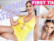 TeamSkeet - Latina Babe With Big Natural Boobs Queenie Sateen Gets Her Tight Pussy Pounced On Camera
