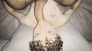 Horny Daddy put his big cock in my mouth