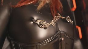 Spread & Mercilessly Edged on the Bondage Bed – Leather Mittens, Ballet Boots & Leather Mask (09:23)