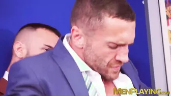 Emir Boscatto bent over for deep anal fucking by his boss Gustavo Cruz
