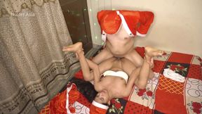Desi Arousing Santa Gives Xmas Special Shagging