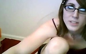 Teen next door plays with cock