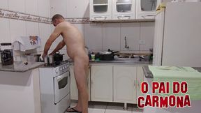 GayCarmona naked making food