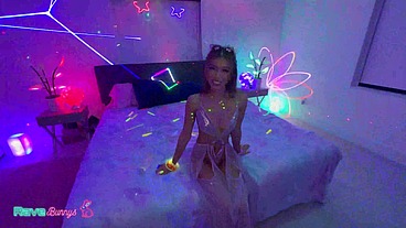 Clara Trinity Rides Brian's DJ Dick In A Cage Bra At Post-Rave Session