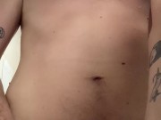 Jerking off at the gym after workout