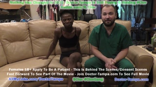 Become Doctor Tampa Give Rina Arem A Yearly Gyno Exam With Nurse Stacy Shepards Gloved Hands Helping