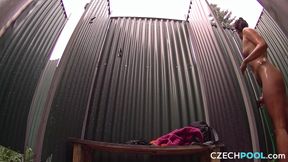 Czech Pool 27: Big Nippled Nasty Brunette