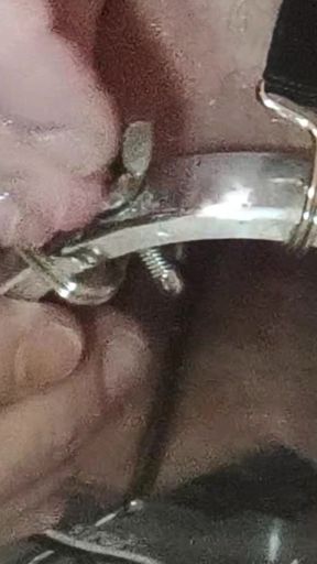 View through an anal mirror: close-up and full immersion of a meter-long   Clip 1