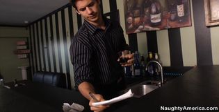 Giselle Leon fucking in the floor with her natural tits