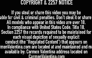 VNA Girl Carmen Valentina Dildo Banged By Busty Maggie Green