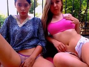 Masturbating together girls