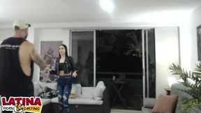 latina porn casting - skinny milf first time porn video behind the scenes