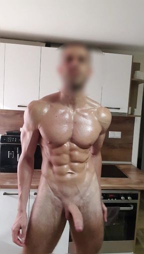 6'7" alpha Dom stroking and flexing
