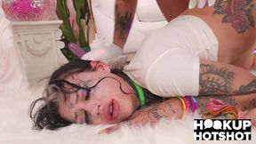 cum-hungry slut cc doll takes nade nasty s big cock up her ass!