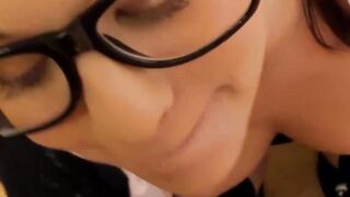 Glasses-Wearing HOTTIE Fucked Hard By Older Man - Glasses Girl Gets Pounded