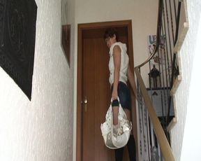 Orgasm Screams in the Stairwell