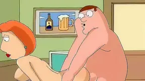 Peter and Lois Griffin from Family Guy have a dirty fuck at the office