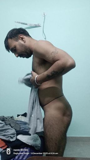 Indian Desi Gay Masterbation Show with Neighbour
