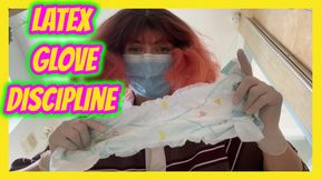 White Latex Gloves Diaper Discipline