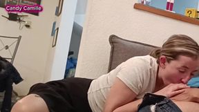 Husband Watches His Wife Play with a Virgin Guy's Penis