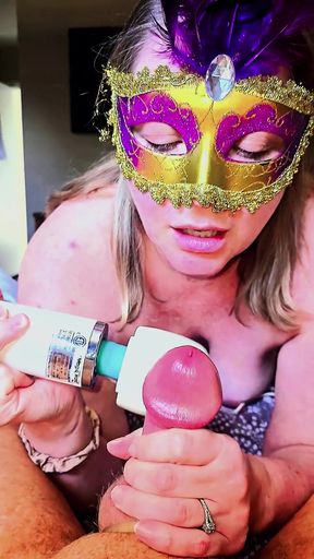 Vegas masked woman with vape pen