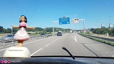 En voiture avec Charlie jusqu&#039;en Alsace : il fait chaud !