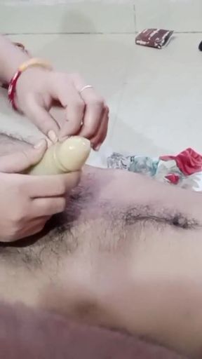 Wife pooja ki chut me penish slive and condom 9 inch ka pura under dala   Clip 2