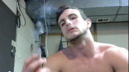 Hot Guy Smoking a Cigarette