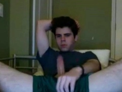 Twink Flashes Cock on Webcam