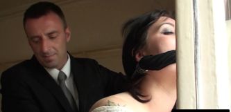 Honesty Calliaro is tormented with hot wax while fucked