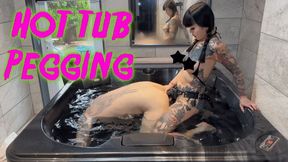 Hot Tub Pegging 4K ft Mistress Patricia Maz Morbid @mazmorbidfetish #pegging