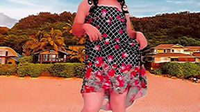 Lovely Femboy Holding Ice Cream Cone Under Sun