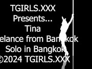 TGIRLS XXX - Ploy Striptease & Play In Her Black Sexy Dress